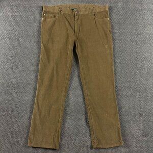 Woolrich Corduroy Pants Men's 40 x 32 Measures 43 x 32 Brown Flat Front